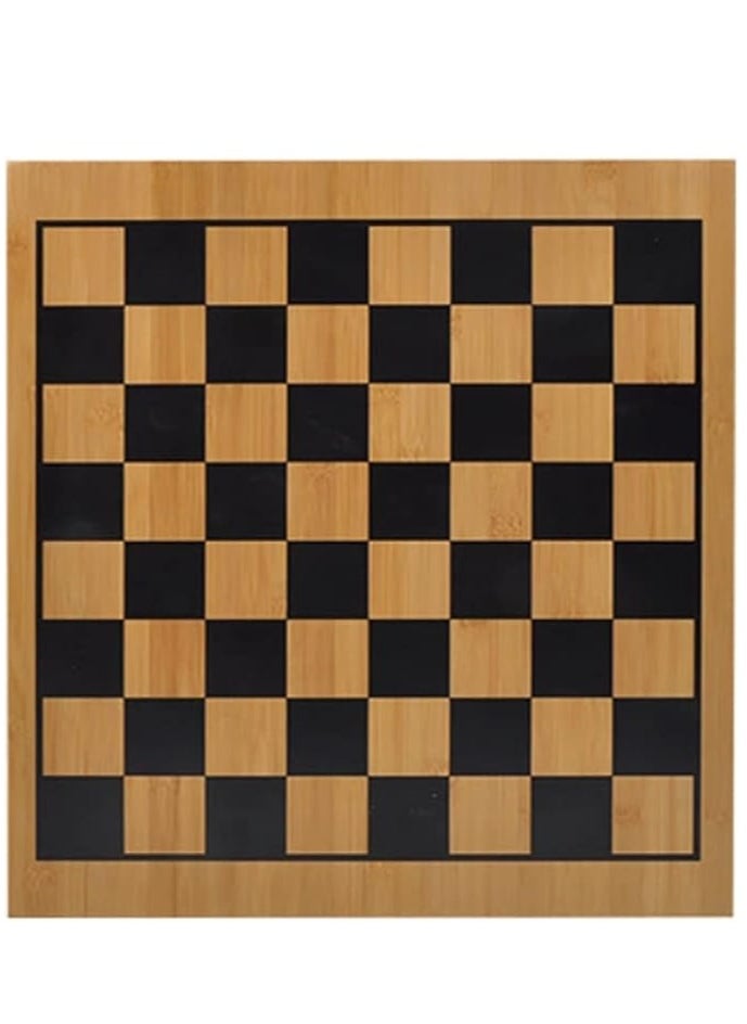 null - MDRP Portable Chess Set Double Sided Bamboo Board Chinese Only 18.5" x 17.3" Color: - Image 1