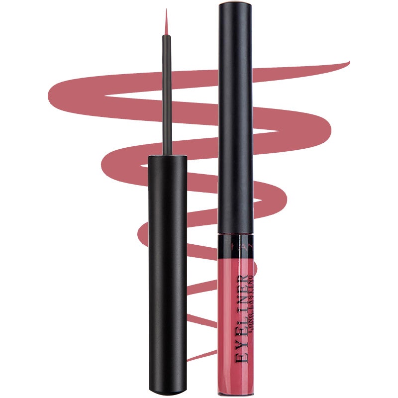 DekRion Liquid Eyeliner, Matte Colored Eyeliners, Rust-Red Eyeliner, White Black Brown Green Purple Waterproof High-pigmented Colorful Eyeliners Eye Makeup (04#Rust-Red) - Image 1