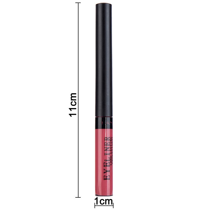 DekRion Liquid Eyeliner, Matte Colored Eyeliners, Rust-Red Eyeliner, White Black Brown Green Purple Waterproof High-pigmented Colorful Eyeliners Eye Makeup (04#Rust-Red) - Image 2