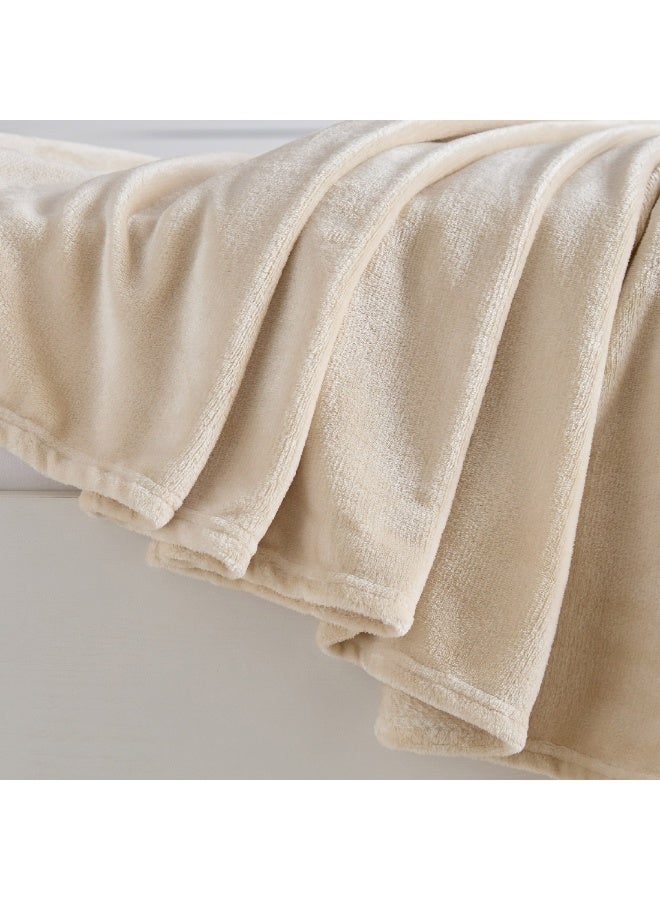 Home Box Nova Solid Flannel Queen Blanket 220 x 200 cm  - Image 3