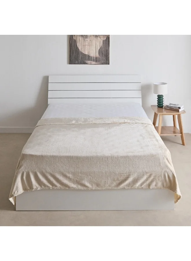Home Box Nova Solid Flannel Queen Blanket 220 x 200 cm