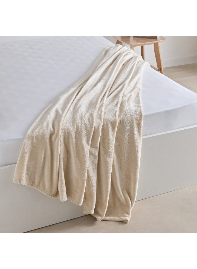 Home Box Nova Solid Flannel Queen Blanket 220 x 200 cm  - Image 5