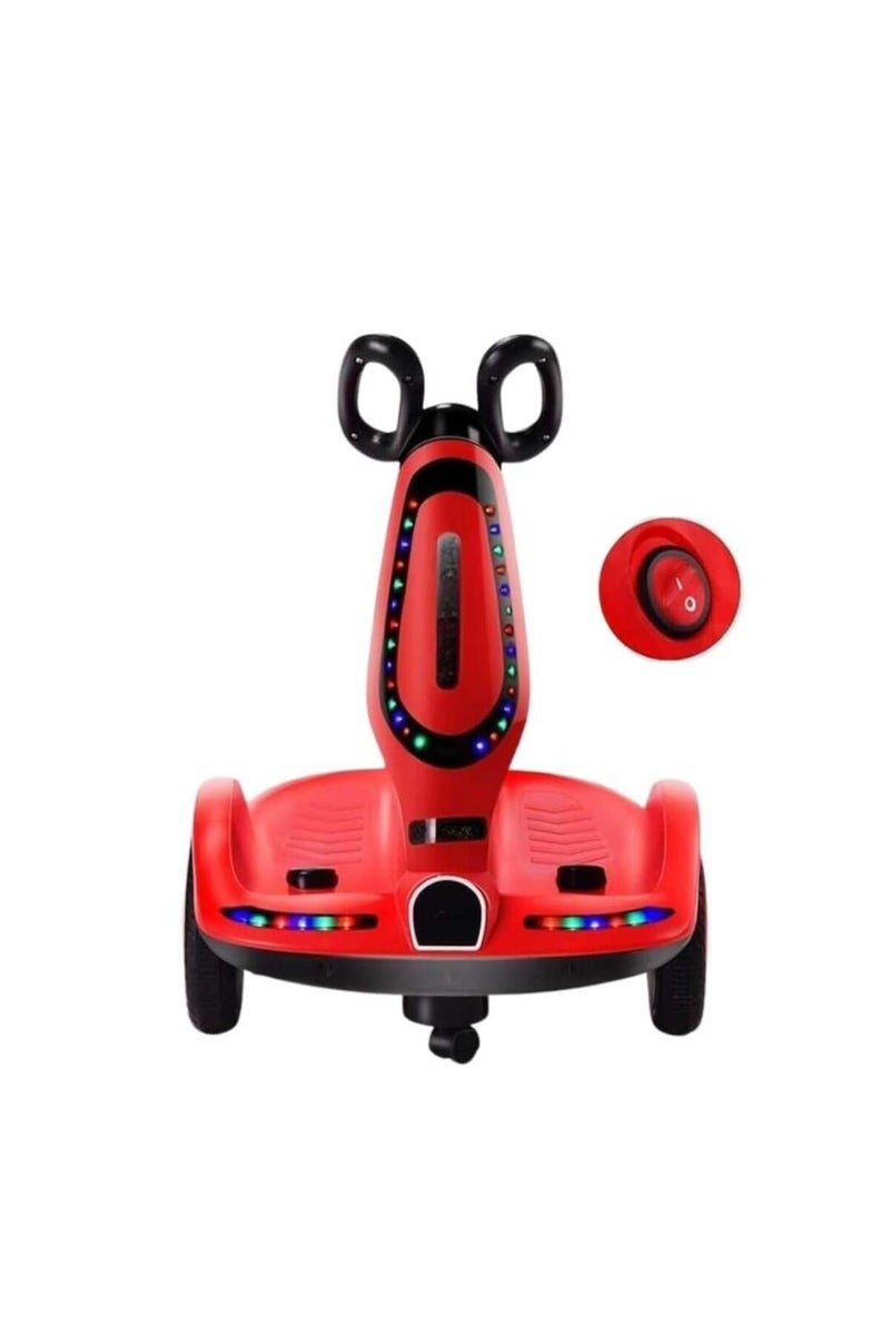 Genaric Red Electric Scooter for Kids with LED Lights - Image 3