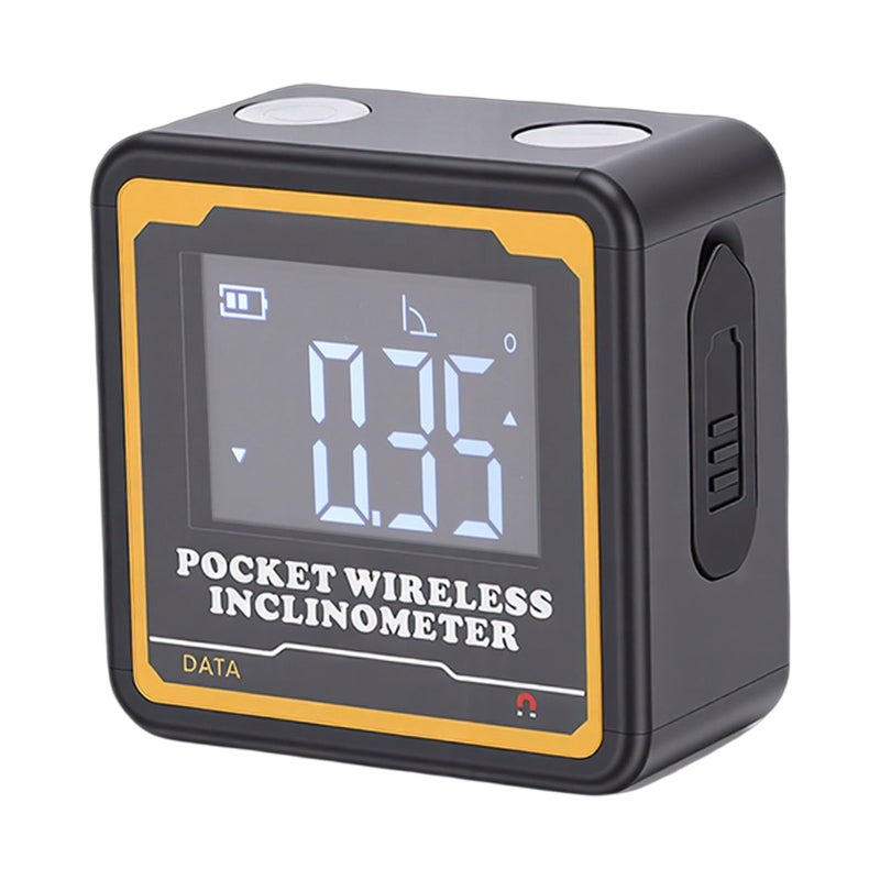 Digital Inclinometer 0 2 Accuracy With Bluetooth Transmission High Contrast Backlit Display V Shape Groove With Magnetic Base For Woodworking Construction Saw Pipe Steel Beam - Image 4