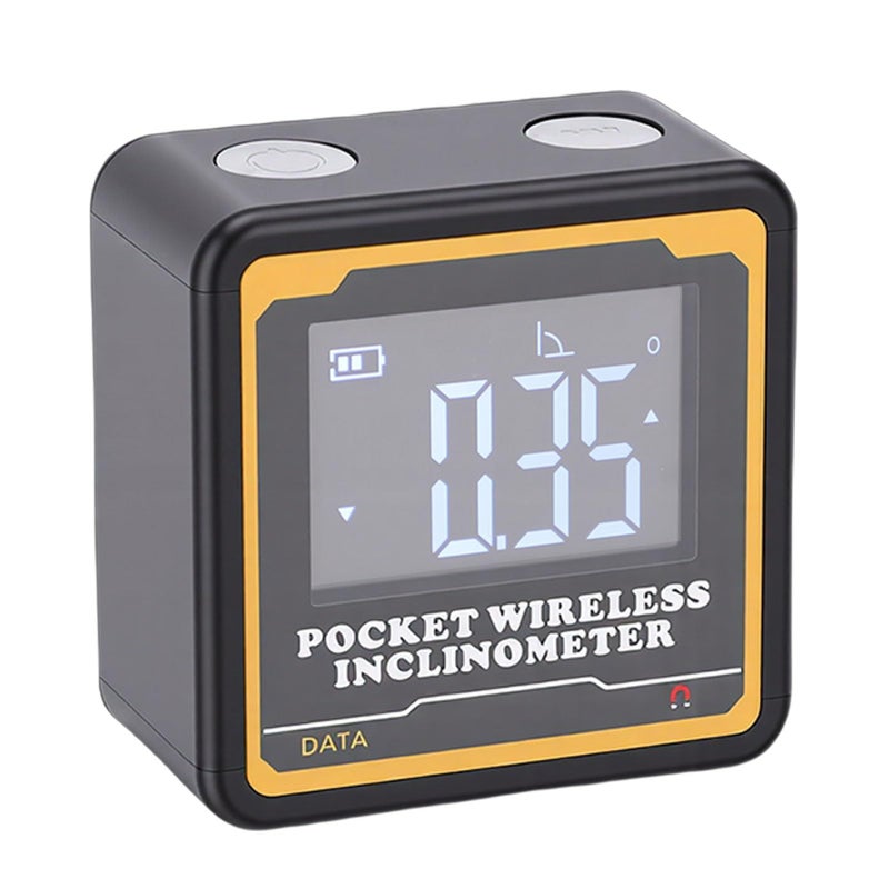 Digital Inclinometer 0 2 Accuracy With Bluetooth Transmission High Contrast Backlit Display V Shape Groove With Magnetic Base For Woodworking Construction Saw Pipe Steel Beam - Image 5