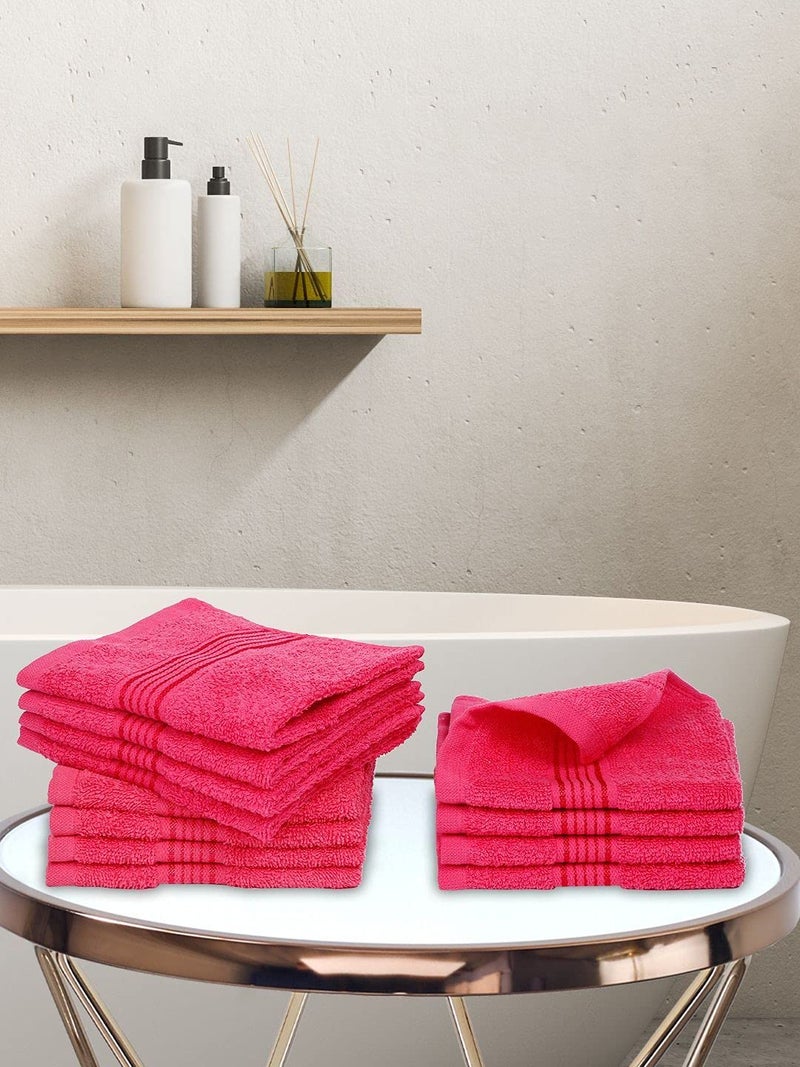 Kopa by Bianca 400 GSM 100% Cotton Soft Terry Towel l 12pc Face Towel l Face Mask Towel l Face Towel for New Born Baby l D`Ross l Peach - Image 1