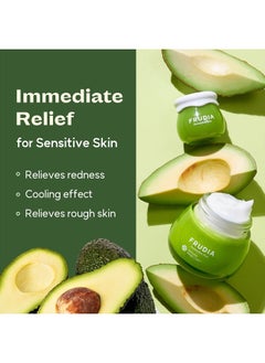 frudia WELCOS Avocado Relief Cream Mini | Calming Cream w/Avocado Extract, Centella Asiatica Extract & MadecassosideX4 | Korean Skin Care Moisturizer Face Cream (0.33 fl oz)  - Image 3