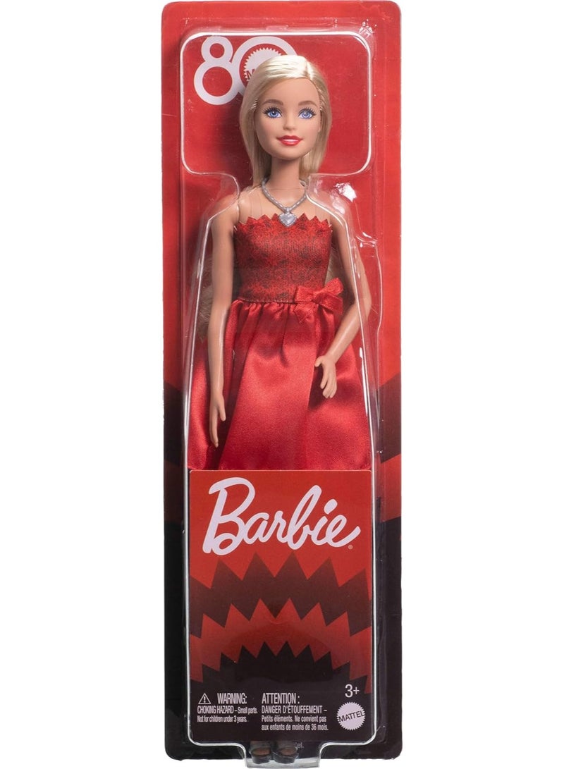 Barbie® Mattel 80th Anniversary Ruby Red Doll - Image 1