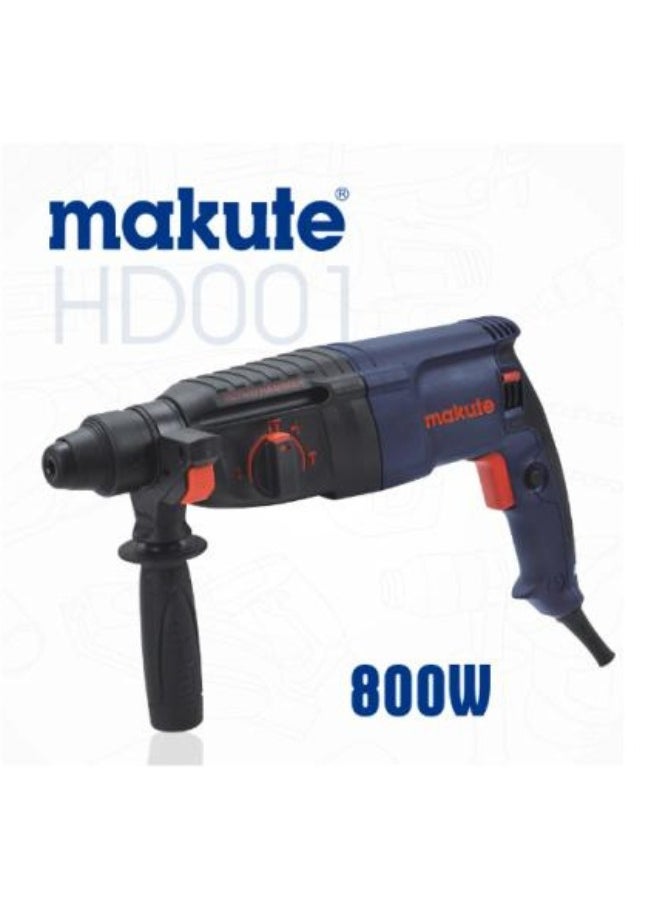 makute Makute 800W Electric Rotary Demolition Hammer with Drill Bits 