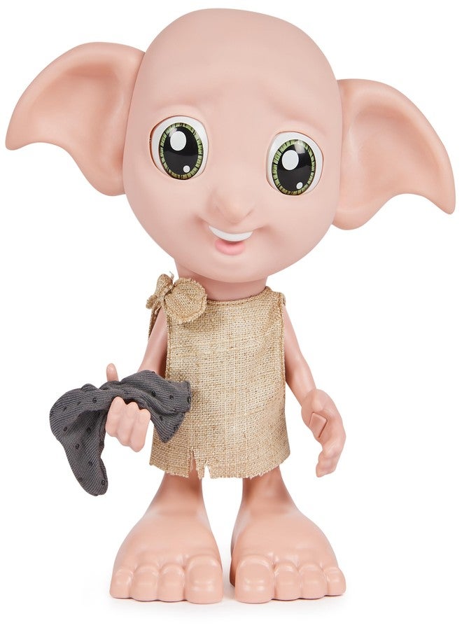Wizarding World, Harry Potter Interactive Magical Dobby Elf Doll 21.6 cm with Sock and Over 30 Sounds and Phrases, Toy for Girls from 6 Years (Spin Master 6069166) - Image 1