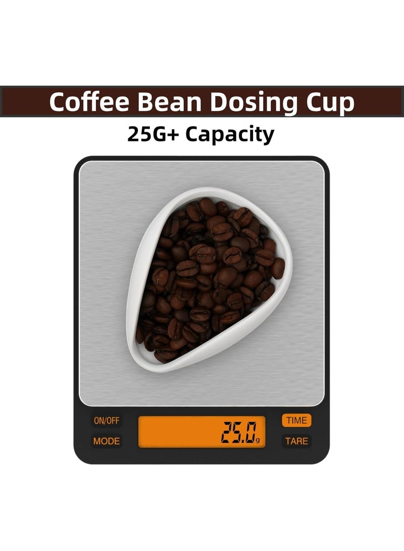 TNTAIAHL Coffee Bean Dosing Cup, Ceramic Measuring Cups and Spray Bottle Set for Espresso, Bean Container, Weigh Tray - Bar Accessory for Coffee Lovers - Image 2