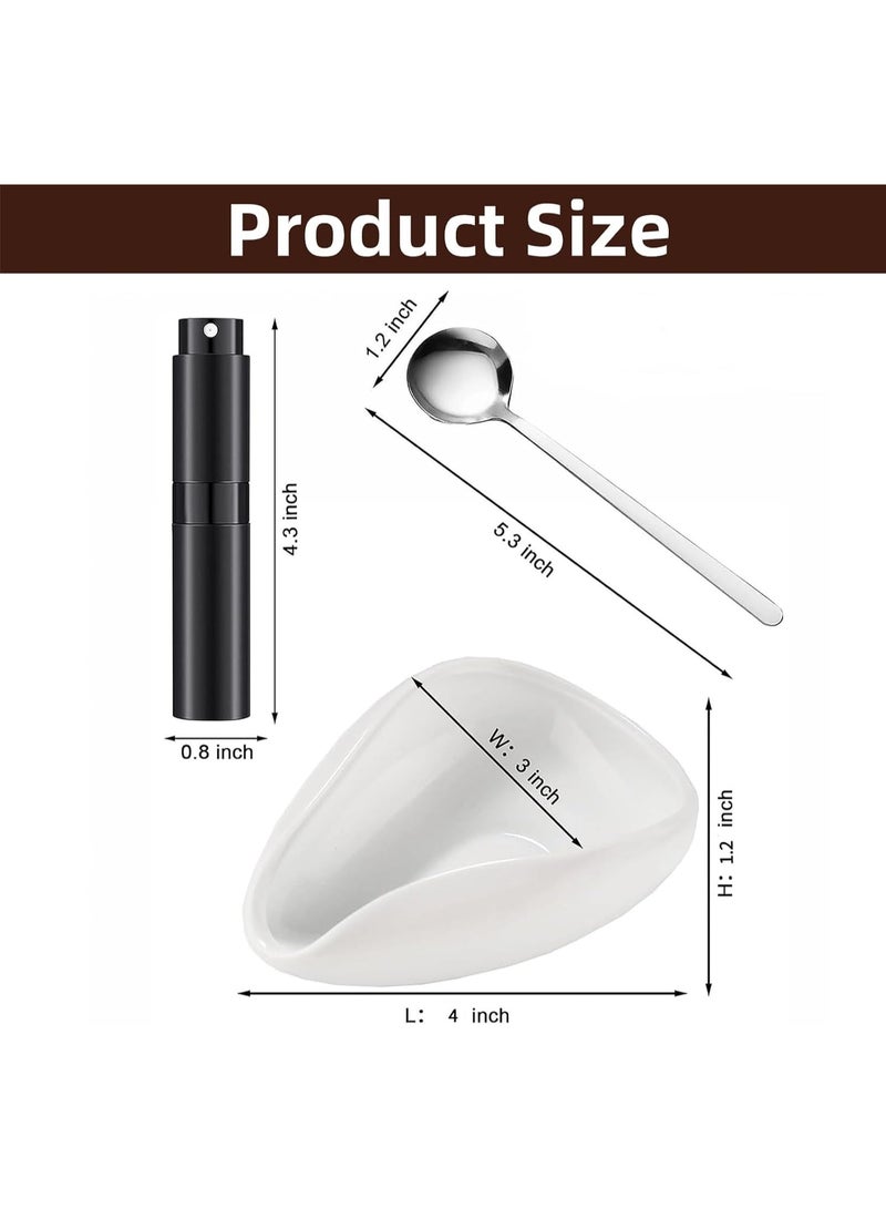 TNTAIAHL Coffee Bean Dosing Cup, Ceramic Measuring Cups and Spray Bottle Set for Espresso, Bean Container, Weigh Tray - Bar Accessory for Coffee Lovers - Image 5