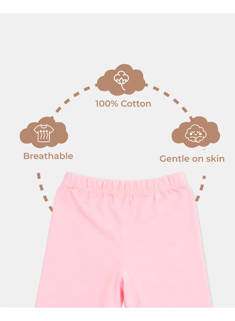 Luay  LUAY Girls Cotton T-Shirt & Shorts Combo Pack of 3 | Half Sleeve Printed Summer Co-Ord Set for Girls | Soft Breathable Cotton Clothing Set for Women | Best Price UAE