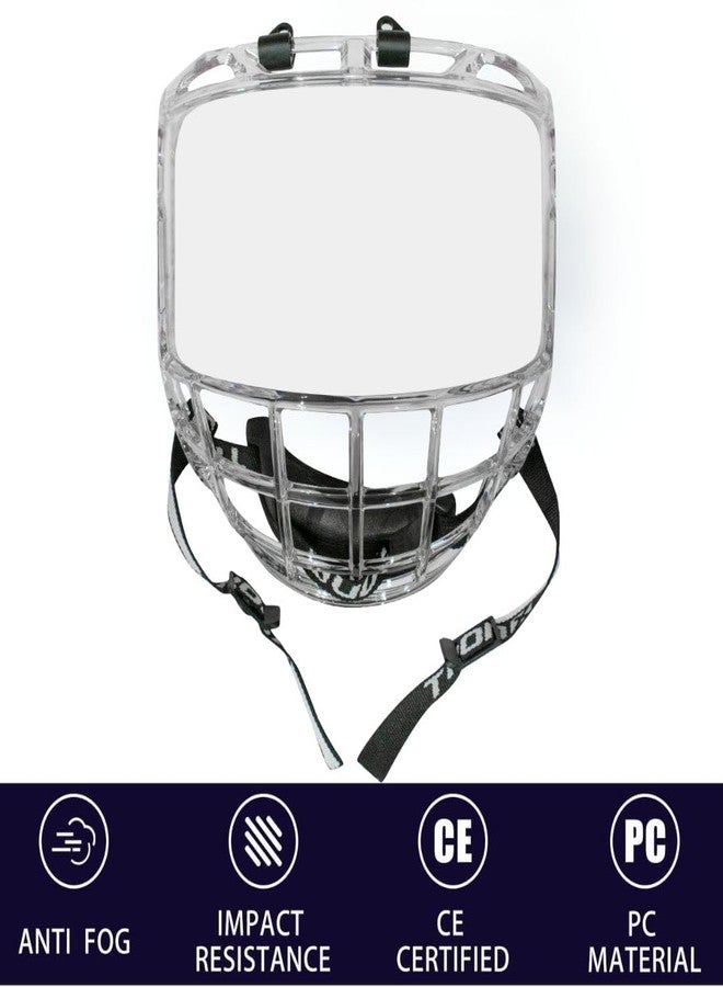 TronX S980 Senior Adult Hockey Clear Full Face Shield Visor Helmet Combo Anti-Scratch/Anti-Fog - Image 3