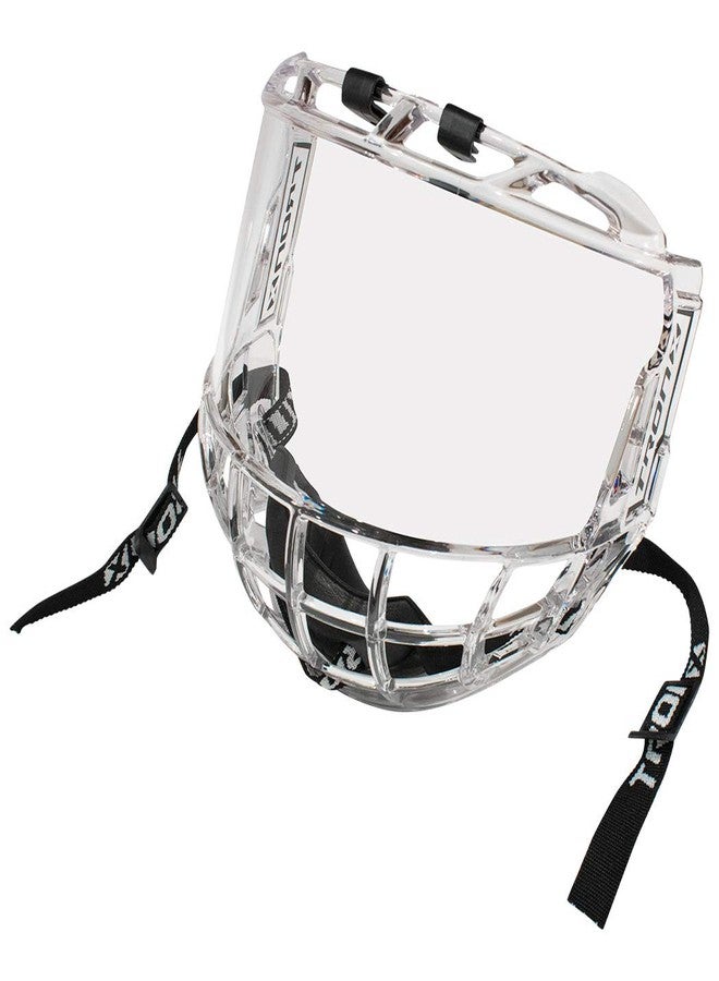 TronX S980 Senior Adult Hockey Clear Full Face Shield Visor Helmet Combo Anti-Scratch/Anti-Fog - Image 1