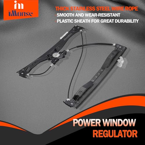 iMonse Power Electric Window Regulator Without Motor Replacement for Chrysler Town & Country Dodge Grand Caravan Ram C/V Volkswagen Routan 2008-2018 Front Driver Side, 749-508 - Image 5