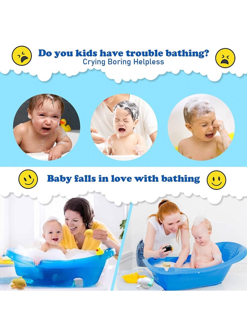 3-piece bath toy set, suitable for boys and girls aged 1-7, features winding bathtub baby bath toys, pool water toys, perfect for children's birthday gifts. - Image 4