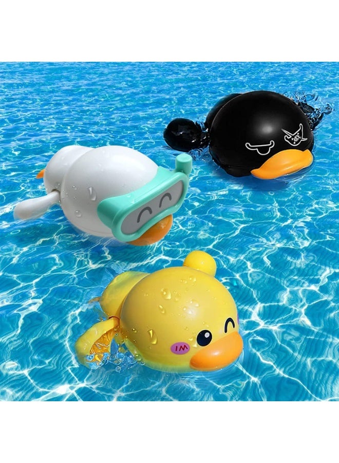 3-piece bath toy set, suitable for boys and girls aged 1-7, features winding bathtub baby bath toys, pool water toys, perfect for children's birthday gifts. - Image 1