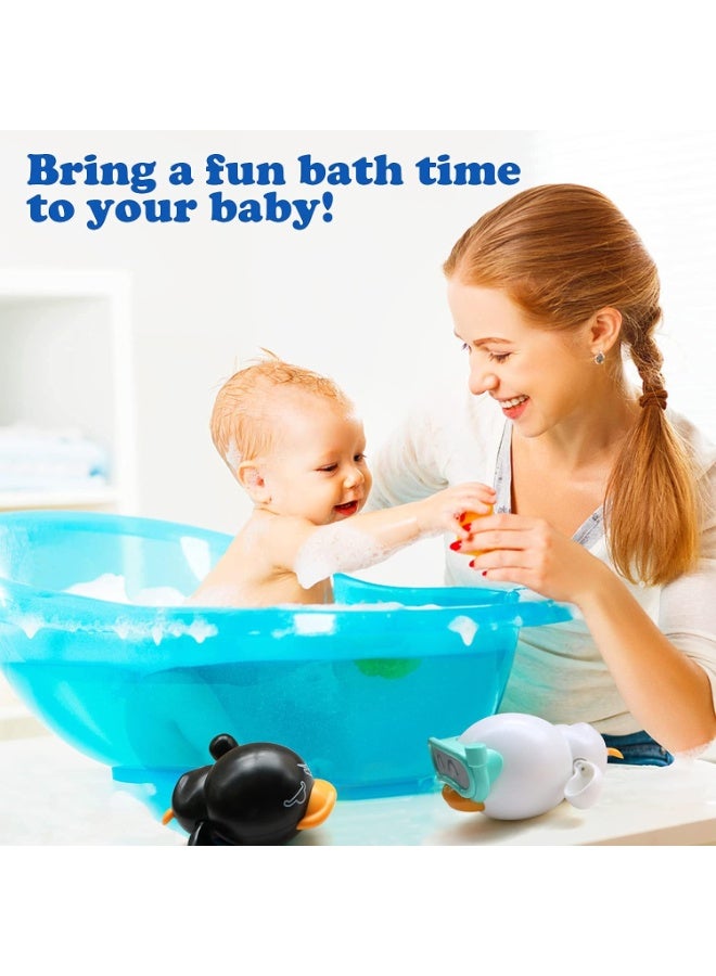 3-piece bath toy set, suitable for boys and girls aged 1-7, features winding bathtub baby bath toys, pool water toys, perfect for children's birthday gifts. - Image 5