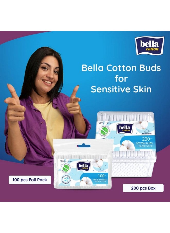 Bella Bella Cotton Buds - 200 Pieces (Pack of 3) - Image 3
