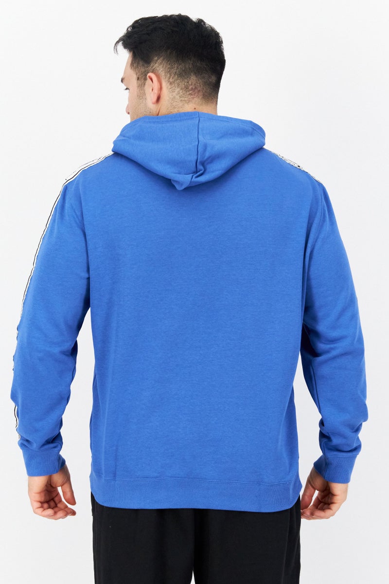 Champion Men Comfort Fit Tapered Logo Outdoor Sweatshirts, Blue - Image 3