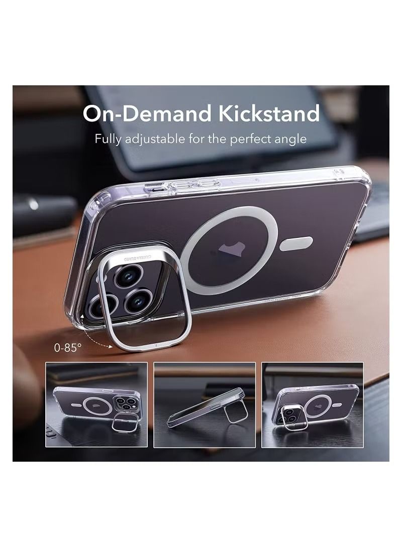 إيف جراب مسند كلاسيكي ESR مع HaloLock متوافق مع iPhone 14 Pro Max جراب MagSafe متوافق مع حامل حماية من الدرجة العسكرية مدمج في حلقة الكاميرا شفاف - Image 4
