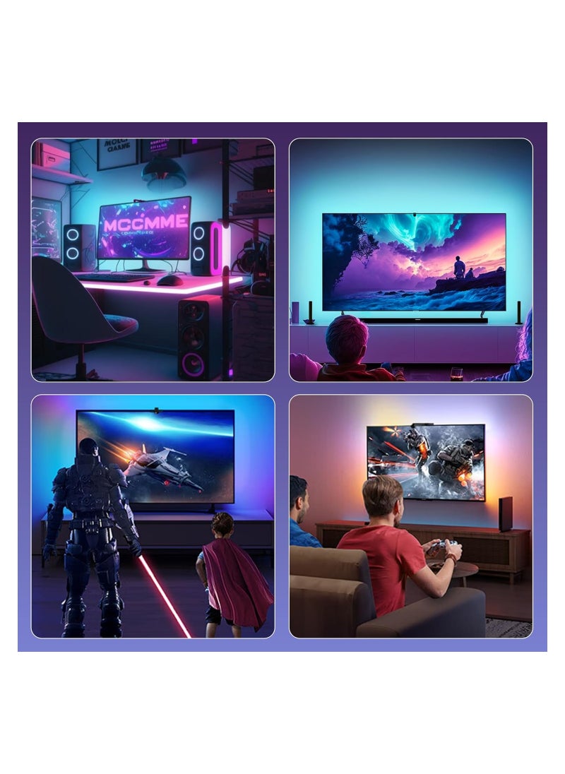 SYOSI - TV Led Backlight, with AR Sensor, Smart TV Lights Behind That Sync with Screen, Compatible with App Music Sync, for Gaming Room, Bedroom, for TV& Monitor, Bluetooth App Remote Control - Image 1