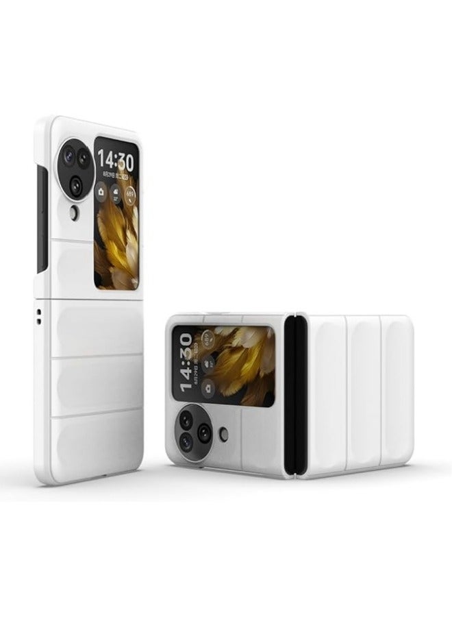 Liquid Silicone Case Compatible with Oppo Find N3 Flip with Camera Lens Protection, Anti-Scratch Soft Microfiber Lining, Rubber Full Body Shockproof Cover - Image 1