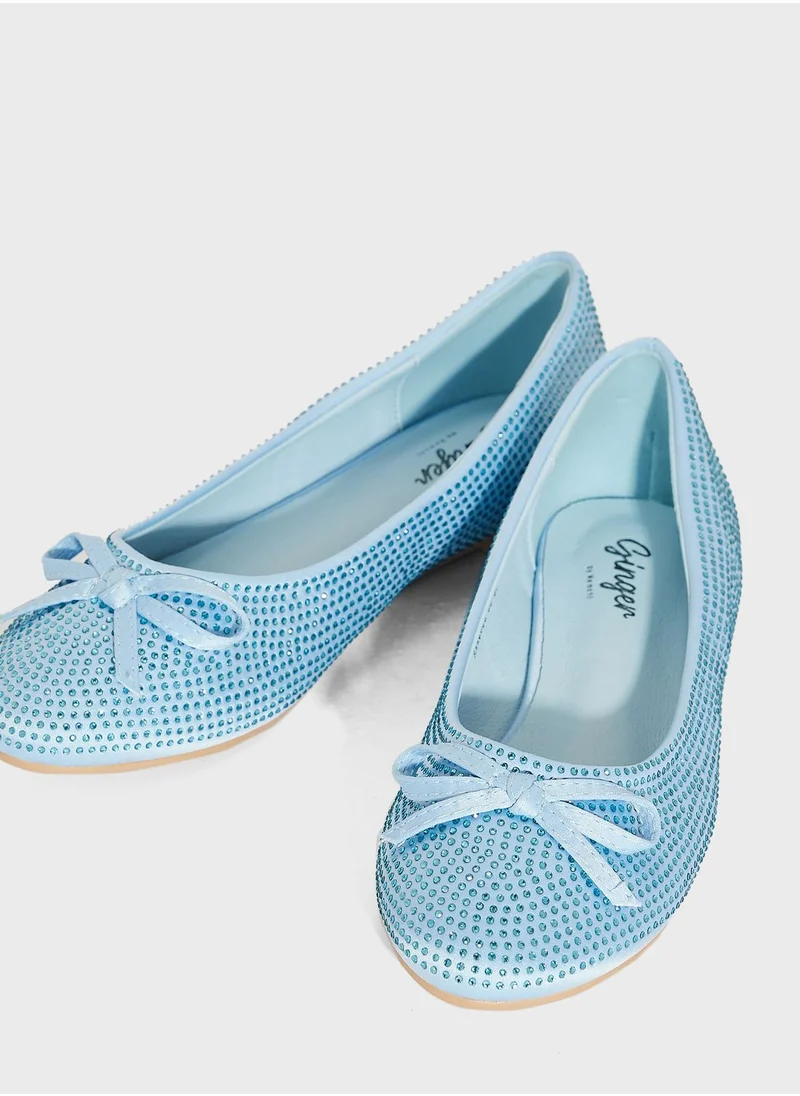 Ginger Embellished Flat Ballerina