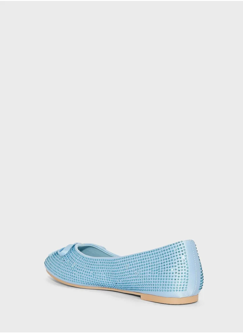 Ginger Embellished Flat Ballerina