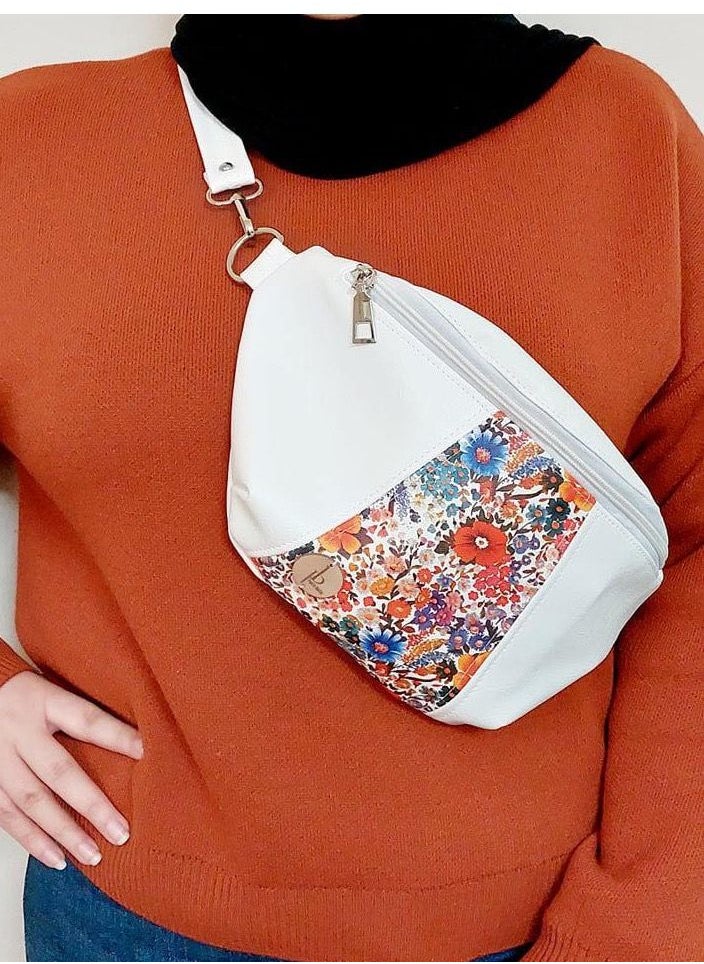 Generic - Leather waist bag white - Image 1