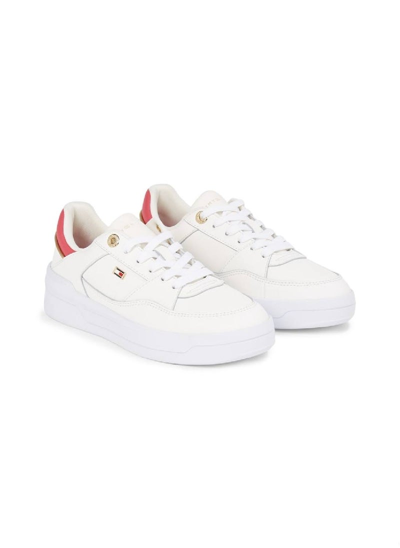 Women's Flag Logo Basketball Trainers - Leather, White - pzsku/Z422A6CCC6FBA77071EFFZ/45/_/1738742002/215159e3-b0c4-44f8-842f-ee94d8793cce