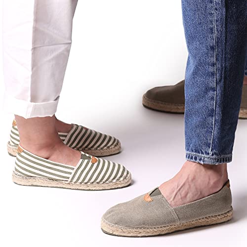 Toni Pons Classic Unisex Espadrille - BLANES-ER - Khaki - 44 EU - Image 4