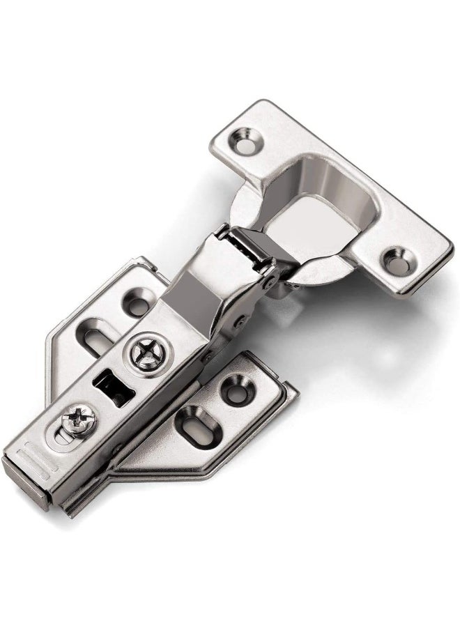 Royal Apex Royal Apex Frameless Cabinet Door Concealed Hinges, Soft-Close, European Inset, Full Overlay, Half Overlay, Nickel Plated For Kitchens, Bathrooms 