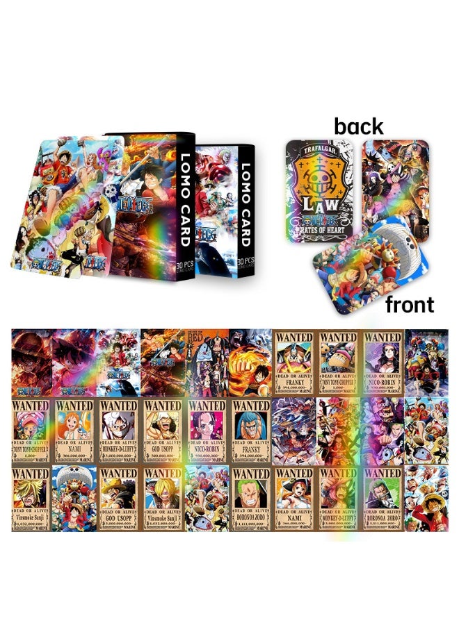 NIBEMINENT 30 Pcs Cartoon One Piece Double-sided Lomo Cards Card For Fans Collection Gifts - Image 3