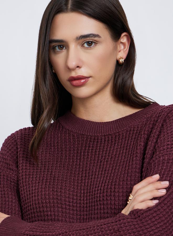 ستايلي سويتر محبوك بنقشة - Image 4