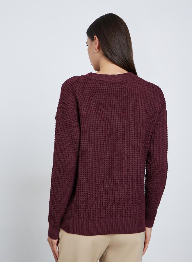 ستايلي سويتر محبوك بنقشة - Image 5