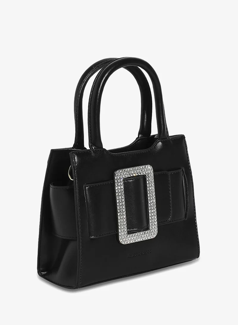Haute Sauce Buckle Mini Handbag - Black