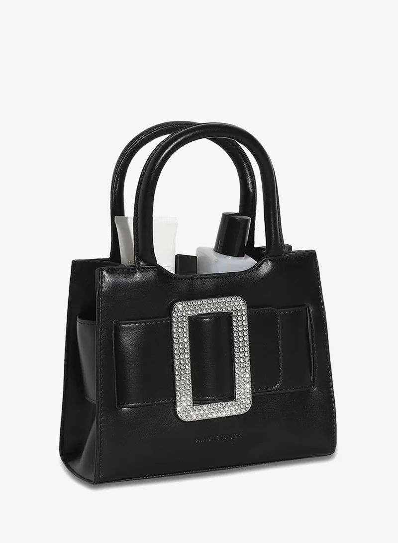 Haute Sauce  Buckle Mini Handbag - Black for Women | Best Price UAE