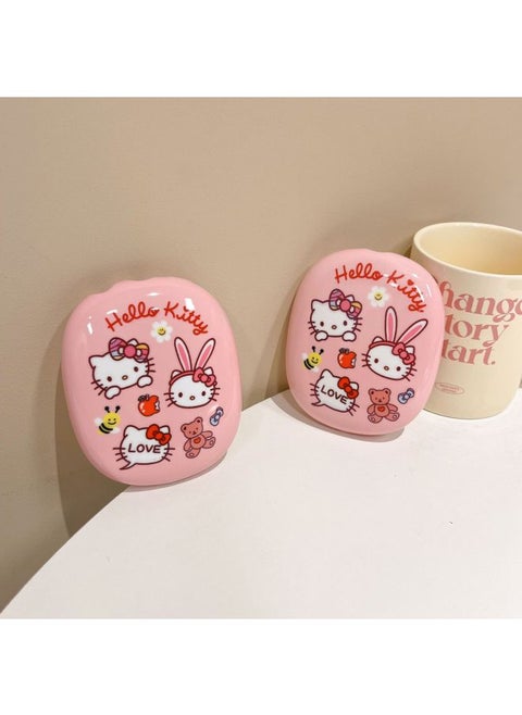 Pink Cute Cat Airpods Max Protective Case For Apple Ear Cap Ear Mover Ear Shell Filin-Color:Pink Hello Kitty-Applicable Model:Airpods Max