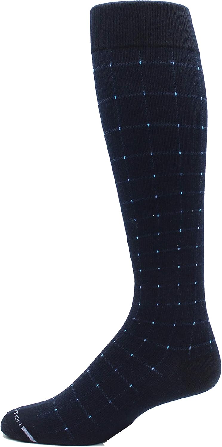 Dr Motion 4 Pairs Men's Athletic Traveler Graduated Compression Knee High Socks - Image 5