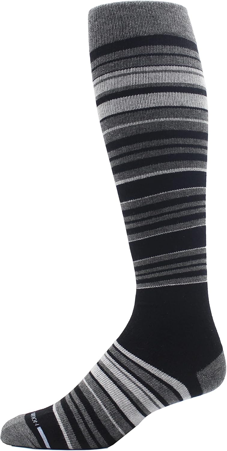 Dr Motion 4 Pairs Men's Athletic Traveler Graduated Compression Knee High Socks - Image 4