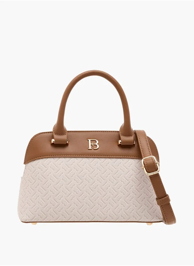 Flora Bella By Shoexpress Women Textured Tote Bag with Top Handles and Zip Closure