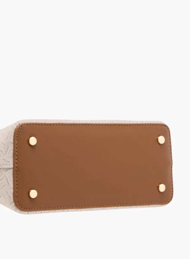 فلورا بيلا من شو إكسبرس Women Textured Tote Bag with Top Handles and Zip Closure