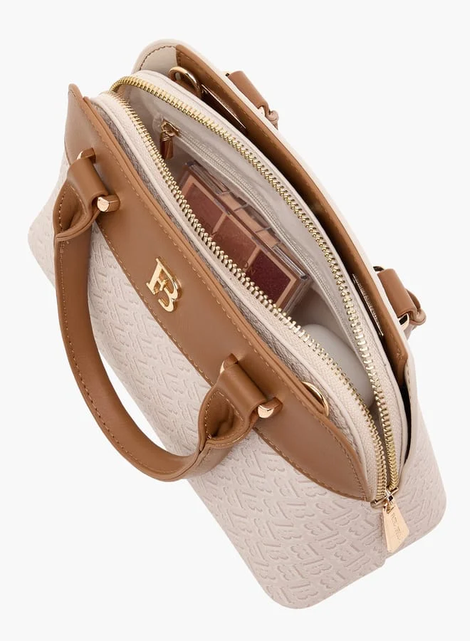فلورا بيلا من شو إكسبرس Women Textured Tote Bag with Top Handles and Zip Closure