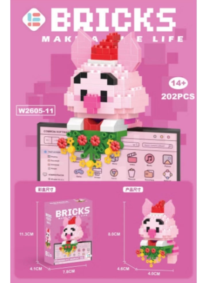 Bricks Micro-particle building blocks, children's toys, puzzles, assembling cartoon series, nano blocks - Image 1