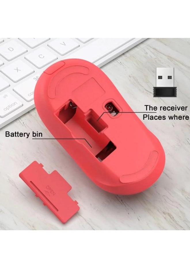 Forev FV-185 Wireless 2.4Ghz Office Mouse – Energy Saving Lightweight -10m Range | Red  - Image 4