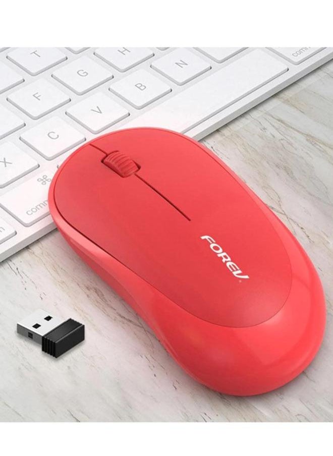 Forev FV-185 Wireless 2.4Ghz Office Mouse – Energy Saving Lightweight -10m Range | Red  - Image 3