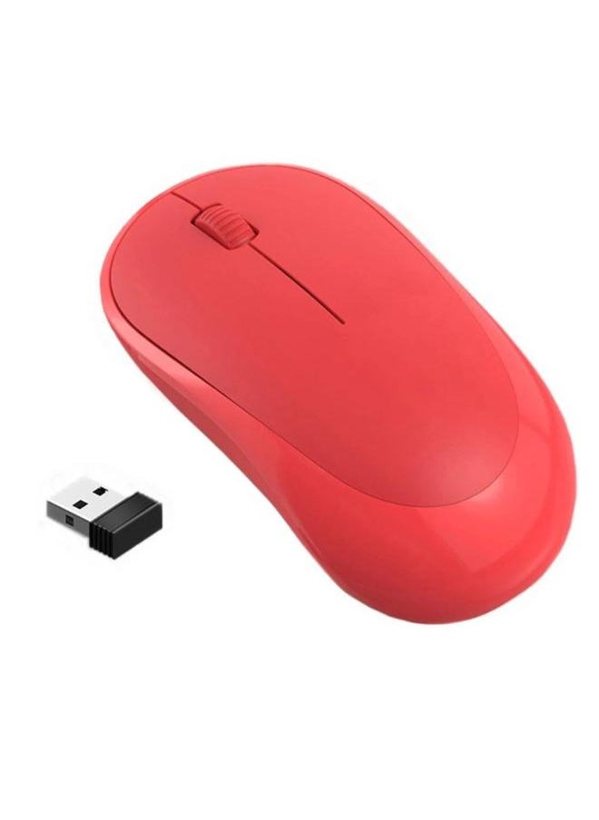 Forev FV-185 Wireless 2.4Ghz Office Mouse – Energy Saving Lightweight -10m Range | Red  - Image 2