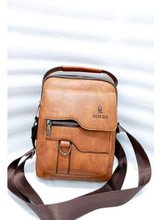 Jupiter Leather Crossbody Bag - Havana - Image 1